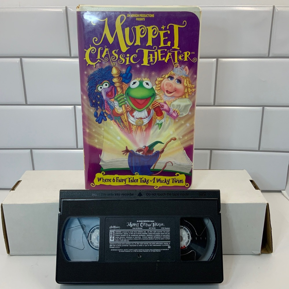 Muppet Classic Theater VHS 1994 Jim Henson Video Fairy Tales Kermit Miss Piggy